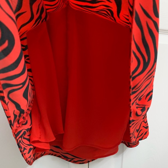 Sunday Best Flowy Wrap Mini Skirt - Cat Animal Print - 2 - Picture 3 of 10